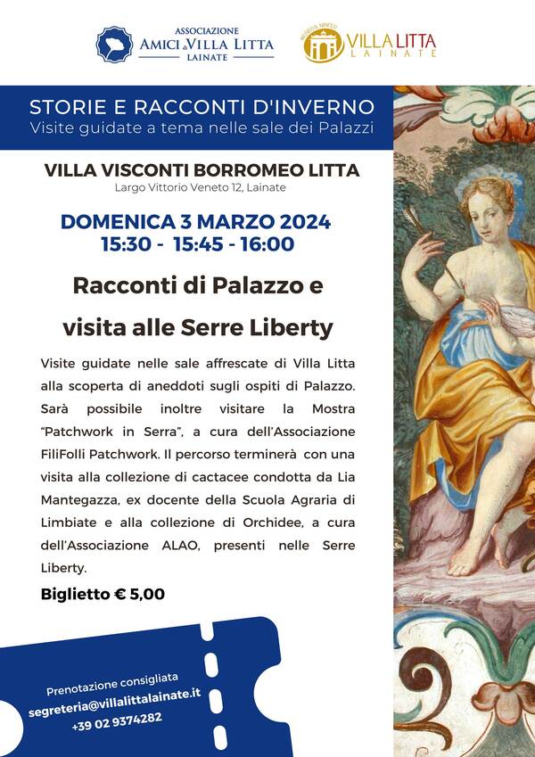 Racconti di Palazzo e visita alle Serre Liberty